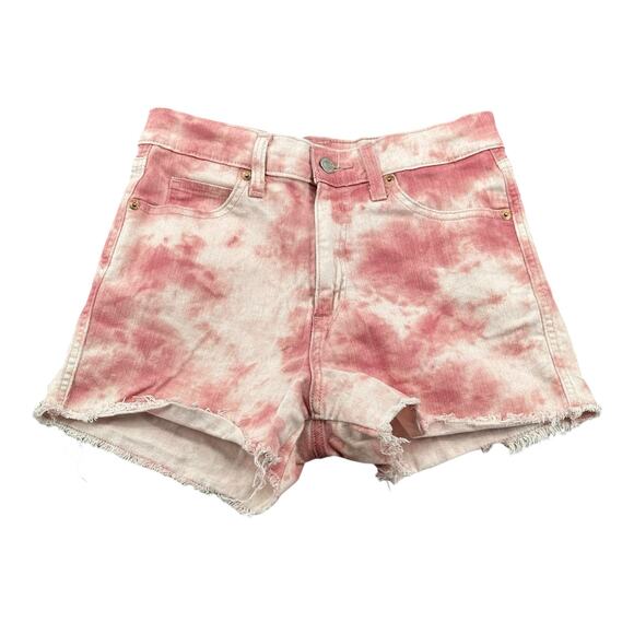 Levi's Pants - Levis Shorts Womens 27 4 Signature Heritage High Rise Pink Tie Dye Beach Summer